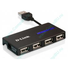 Карманный USB 2.0 концентратор D-Link DUB-104 в Нижнем Новгороде, USB хаб DLink DUB104 (Нижний Новгород)