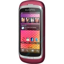Красно-розовый телефон Alcatel One Touch 818 (Нижний Новгород)